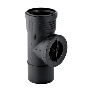 Geberit 390.627.14.1 Geberit Silent-PP ontstoppingsstuk met schroefdeksel MF 125 mm