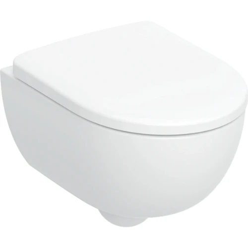 Geberit Renova compact hangtoilet PACK (hangtoilet - toiletzitting) Rimfree zonder spoelrand - wit 500.803.00.1