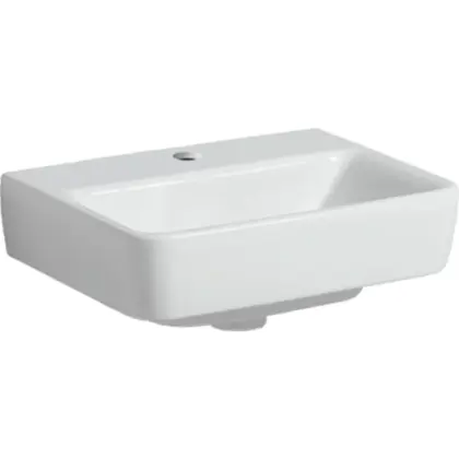 Geberit Renova Plan handenwasser 450 x 340 mm - wit - met kraangat - zonder overloop 501.625.00.1