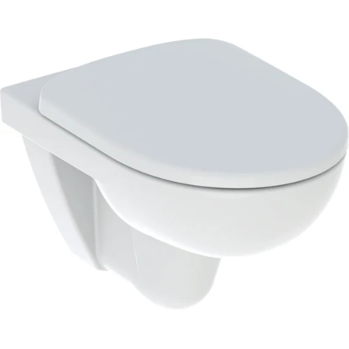 Geberit Selnova hangtoilet PACK Rimfree (hangtoilet + zitting met Softclose/Quick Release) zonder spoelrand - wit - diepspoel - bevestiging bovenaan 501.751.00.1
