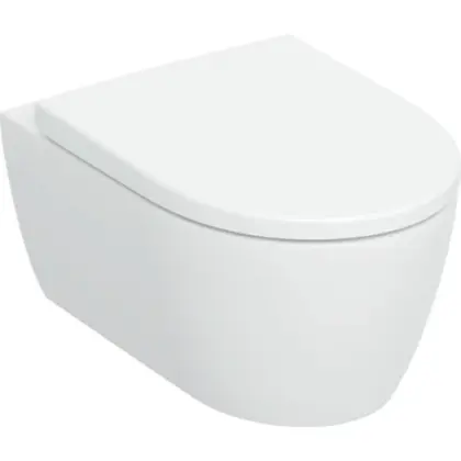 Geberit 503.045.00.1 Geberit iCon hangtoilet PACK TurboFlush (hangtoilet met toiletzitting Softclose Quickrelease) - wit