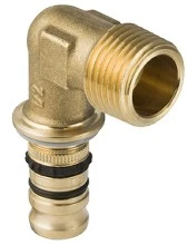 Geberit Mepla overgangsbocht 90° MM 26 x 3/4 M 613.253.00.5