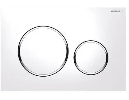 Geberit Duwplaat Geberit Sigma20 tweeknops kunststof wit mat 115.882.KJ.1