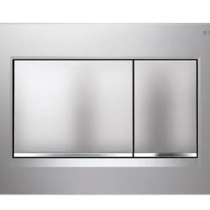 Geberit Duwplaat Geberit Sigma30 tweeknops kunststof chroom mat 115.883.KN.1