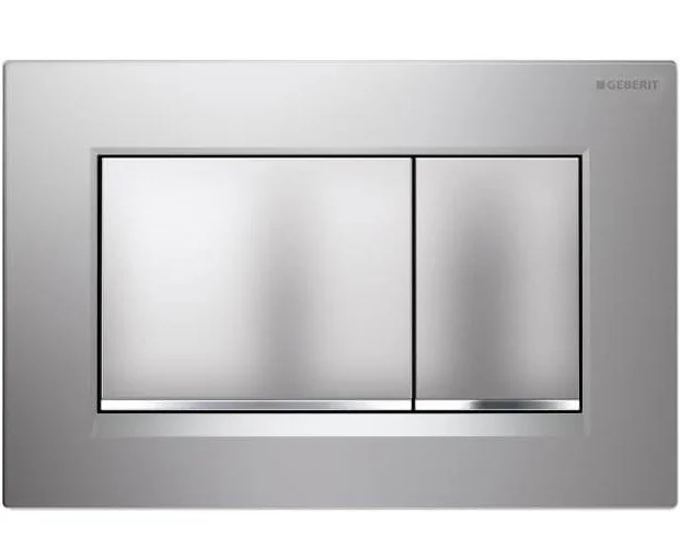 Geberit Duwplaat Geberit Sigma30 tweeknops kunststof chroom mat 115.883.KN.1