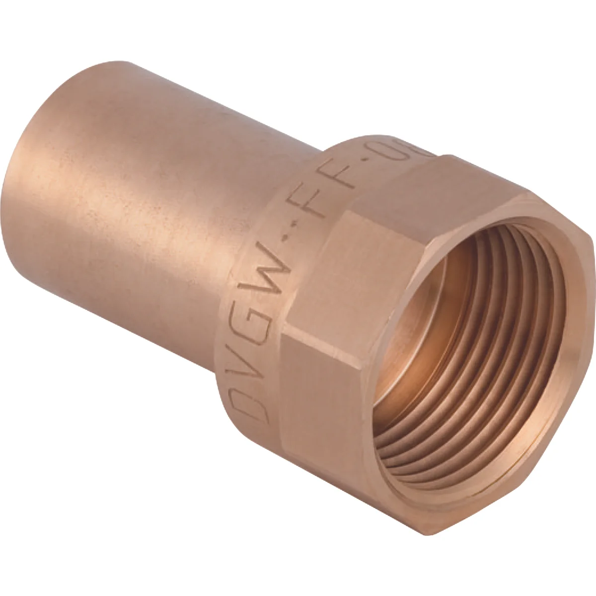 Geberit Insteek overgangsstuk koper 22x3/4" MF (drink)water Geberit Mapress Koper 63562