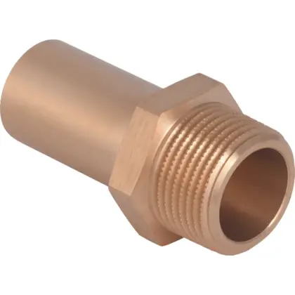 Geberit Insteek overgangsstuk koper 22x3/4" MM (drink)water Geberit Mapress Koper 61936