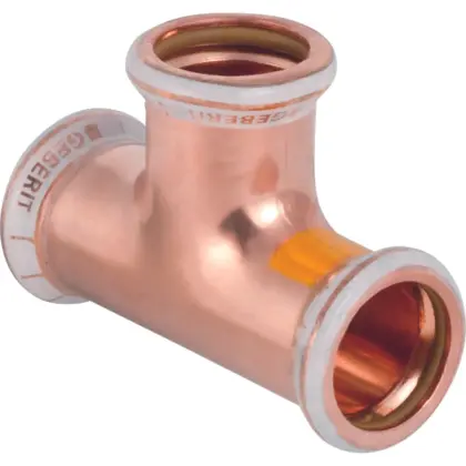 Geberit Pers-T koper 22mm FFF gas Geberit Mapress Koper 34530