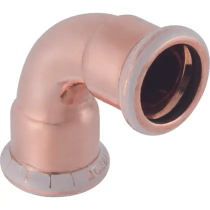 Geberit Persbocht koper 22mm FF 90° (drink)water Geberit Mapress Koper 60104