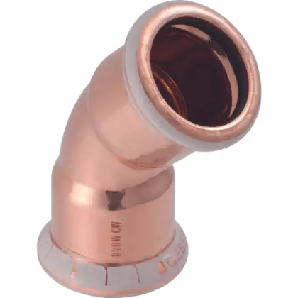 Geberit Persbocht koper 35mm FF 45° (drink)water Geberit Mapress Koper 60606