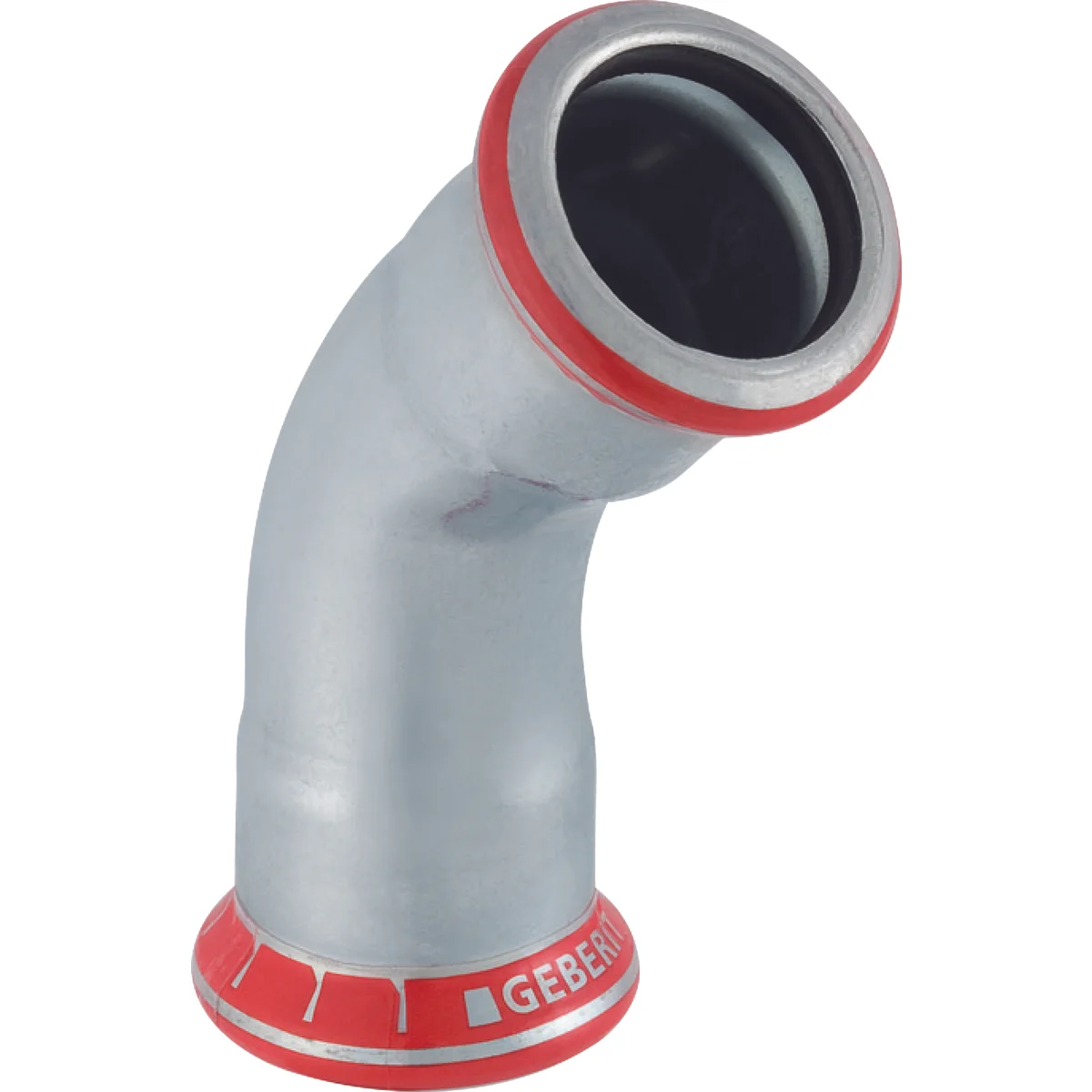 Geberit Persbocht staal 35mm FF 45° verwarming Geberit Mapress C-Staal 23606