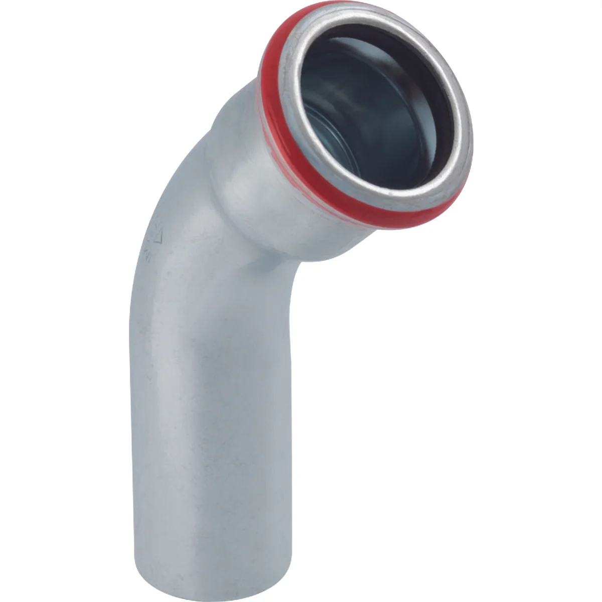 Geberit Persinsteekbocht staal 76.1mm MF 45° verwarming Geberit Mapress C-Staal 20709