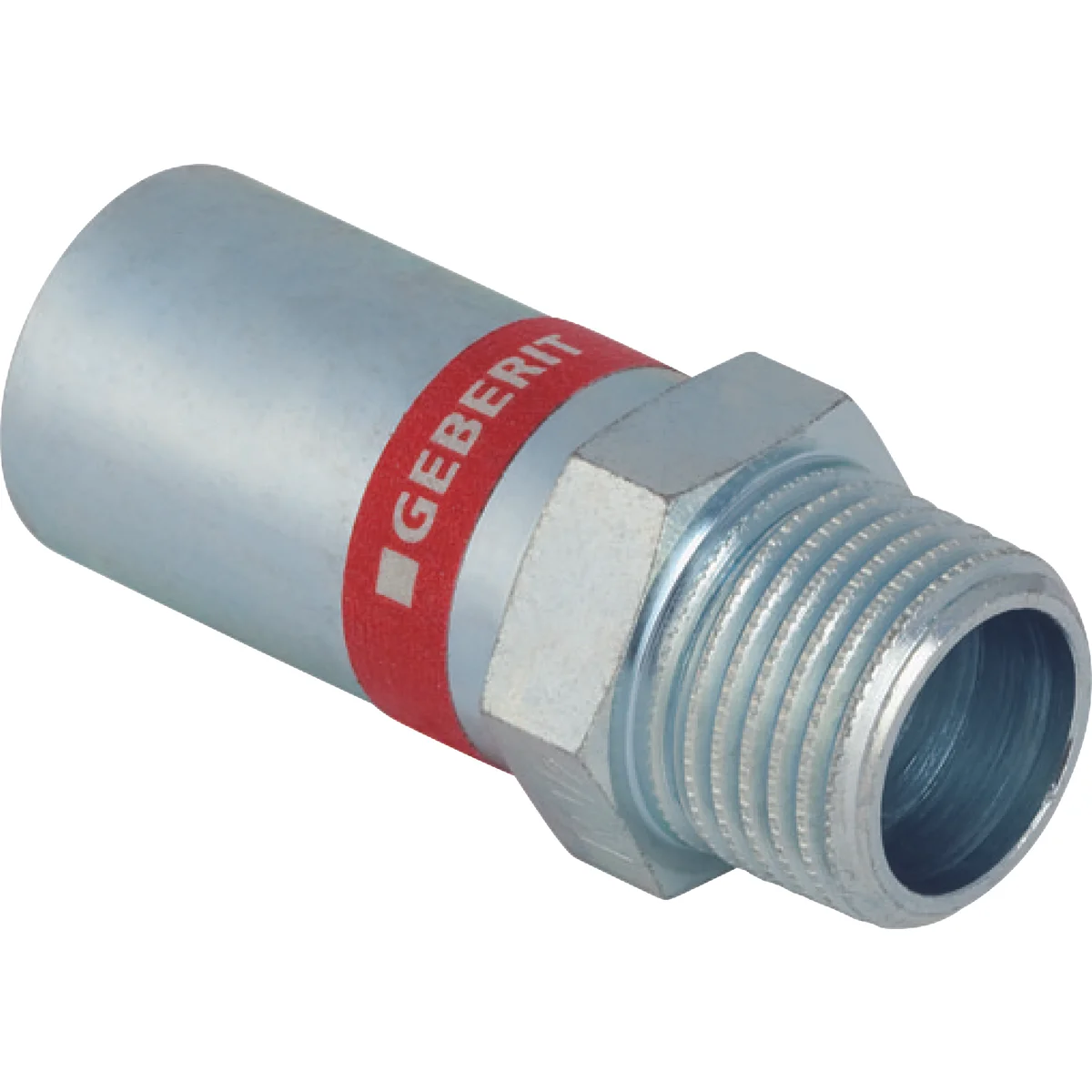 Geberit Persovergangsstuk staal 22mm x 3/4" M verwarming Geberit Mapress C-Staal 21936