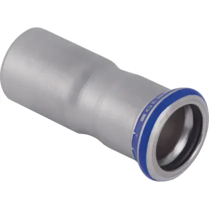 Geberit Persverloopstuk inox 35x28mm MF (drink)water Geberit Mapress RVS 32313