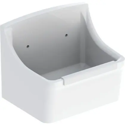 Geberit 300 Basic Norma uitgietbak 450 x 350 mm - wit - zonder overloop - met gaten voor emmerrooster S8A42000000G