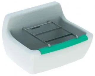 Geberit 300 Basic Norma uitgietbak met stootrand 500 x 380 x 340 mm - wit - met overloop - met gaten voor emmerrooster S8A43000000G
