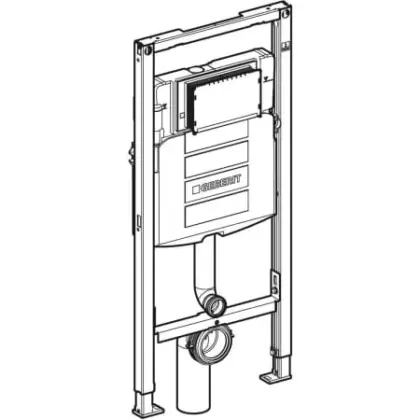 Geberit Inbouwspoelreservoir met frame Geberit Duofix 1120x500mm twee hoeveelheden geschikt voor frontbediening 111.915.00.5