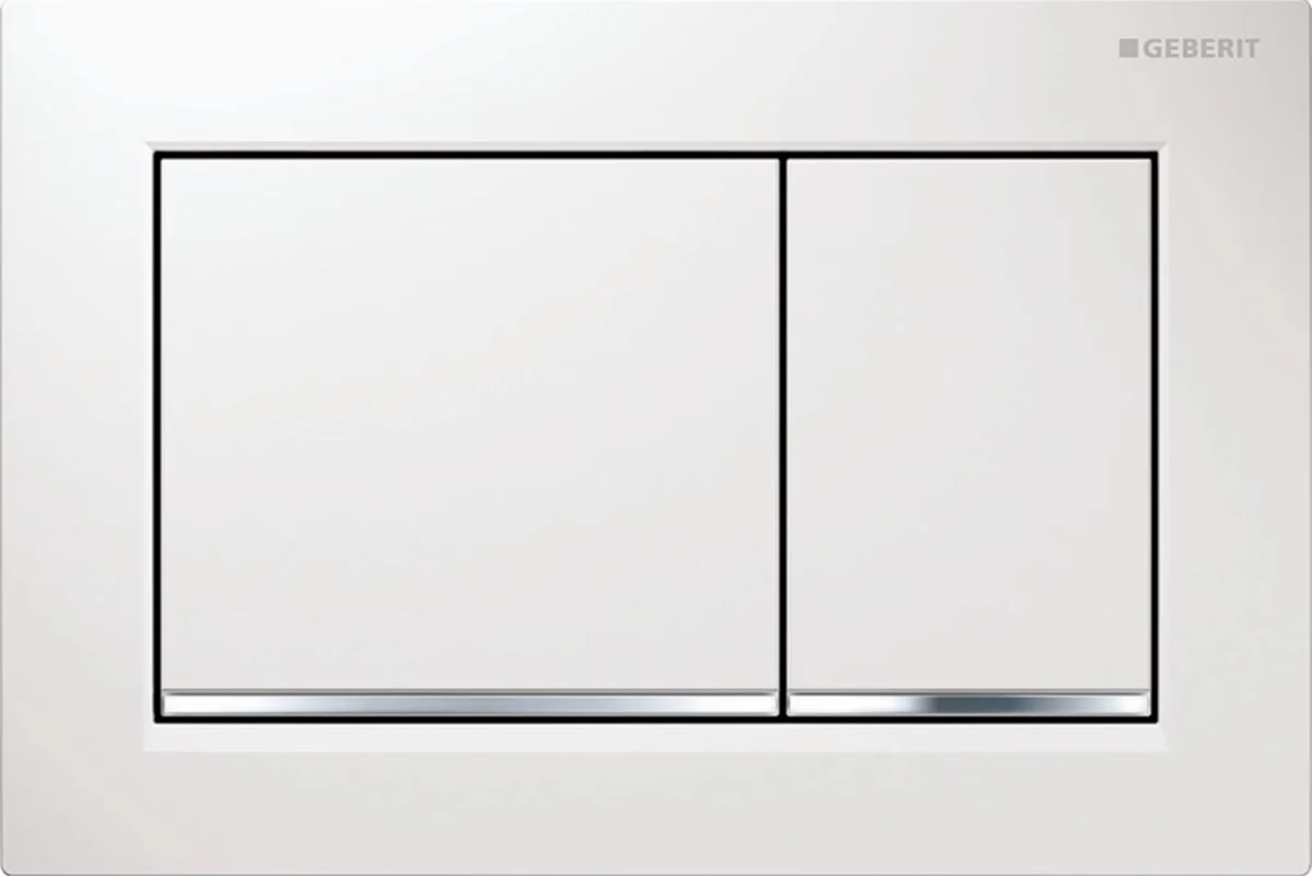 Geberit Duwplaat Geberit Omega30 tweeknops kunststof wit mat 115.080.KJ.1