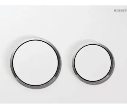 Geberit Duwplaat Geberit Omega20 tweeknops kunststof wit mat 115.085.KJ.1