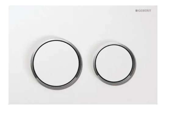 Geberit Duwplaat Geberit Omega20 tweeknops kunststof wit mat 115.085.KJ.1