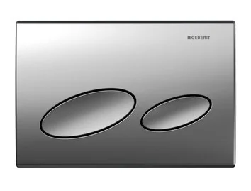 Geberit Duwplaat Geberit Kappa21 tweeknops kunststof chroom mat 115.240.KN.1