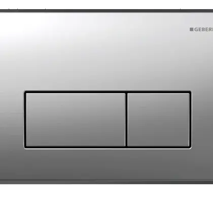 Geberit Duwplaat Geberit Kappa50 tweeknops inox chroom mat 115.260.46.1