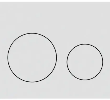 Geberit Duwplaat Geberit Sigma40 tweeknops kunststof wit mat 115.628.JT.1