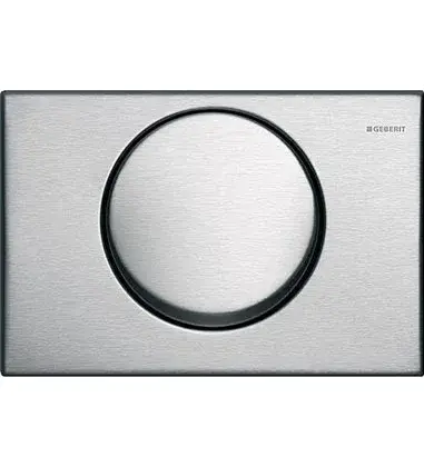 Geberit Duwplaat Geberit Mambo tweeknops inox roestvaststaal ( RVS ) mat 115.751.00.1