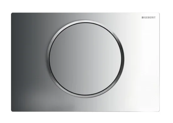 Geberit Duwplaat Geberit Sigma10 tweeknops kunststof chroom glanzend 115.758.KH.5