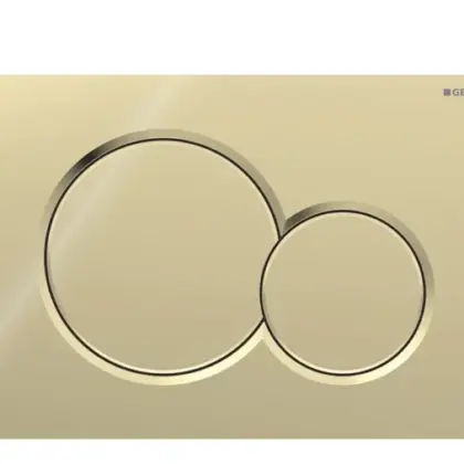 Geberit Duwplaat Geberit Sigma01 tweeknops kunststof messing glanzend 115.770.DT.5