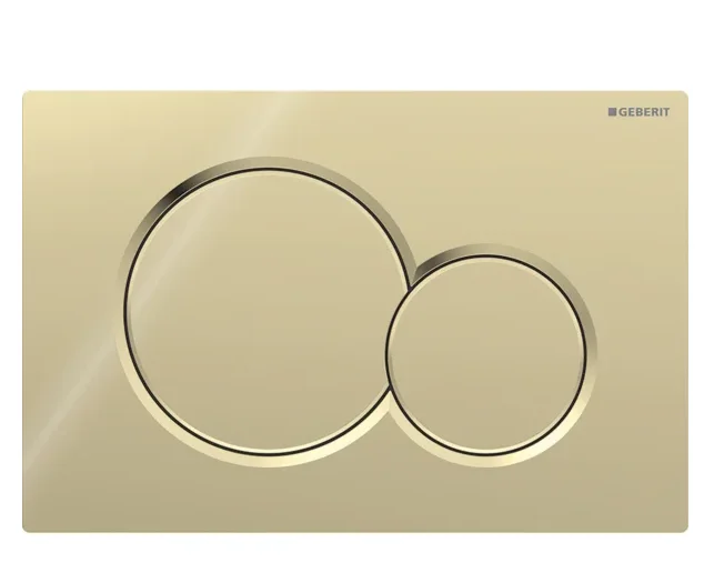 Geberit Duwplaat Geberit Sigma01 tweeknops kunststof messing glanzend 115.770.DT.5