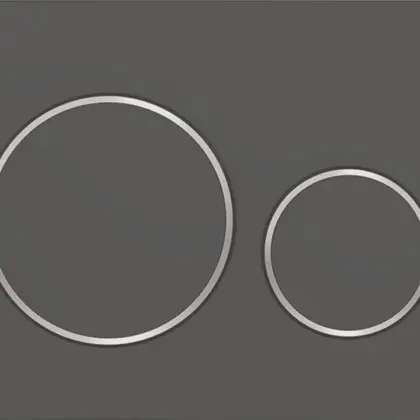 Geberit Duwplaat Geberit Sigma20 tweeknops kunststof zwart mat 115.882.14.1
