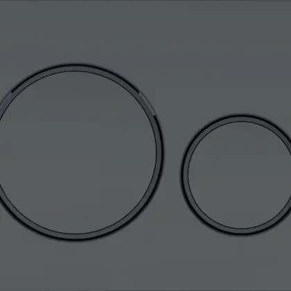 Geberit Duwplaat Geberit Sigma20 tweeknops kunststof zwart mat 115.882.16.1