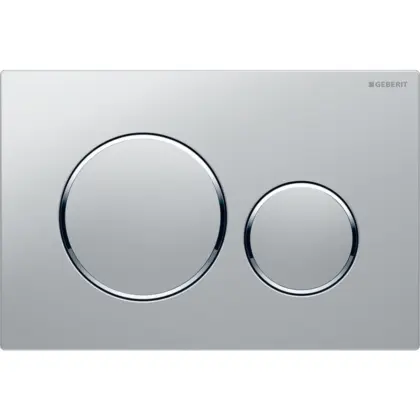 Geberit Duwplaat Geberit Sigma20 tweeknops kunststof chroom mat 115.882.JQ.1