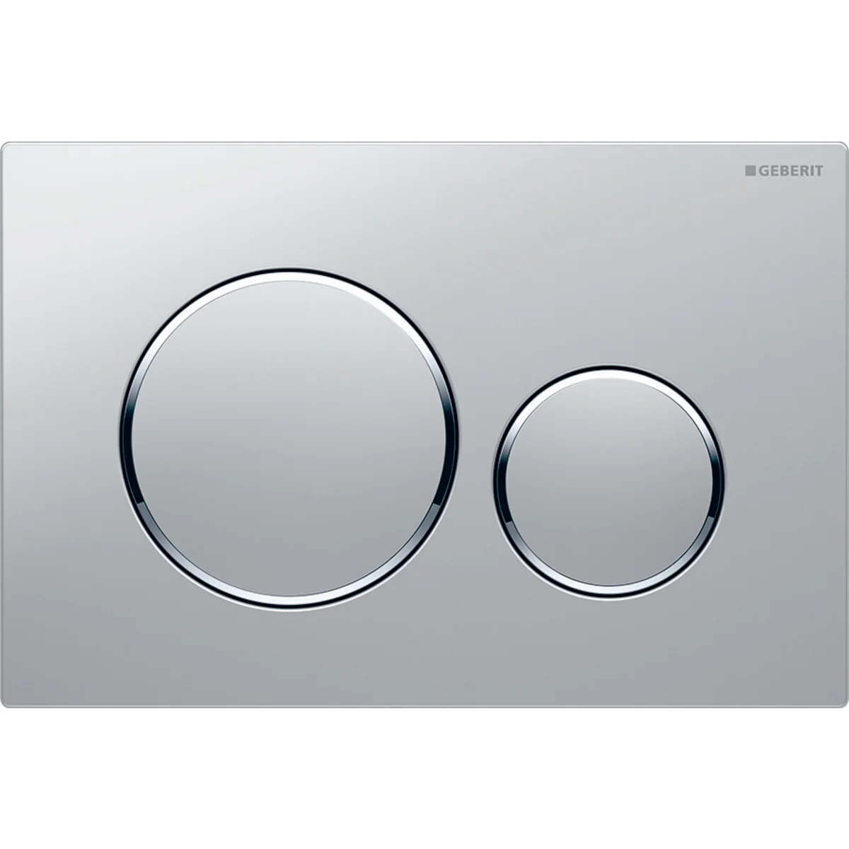 Geberit Duwplaat Geberit Sigma20 tweeknops kunststof chroom mat 115.882.JQ.1