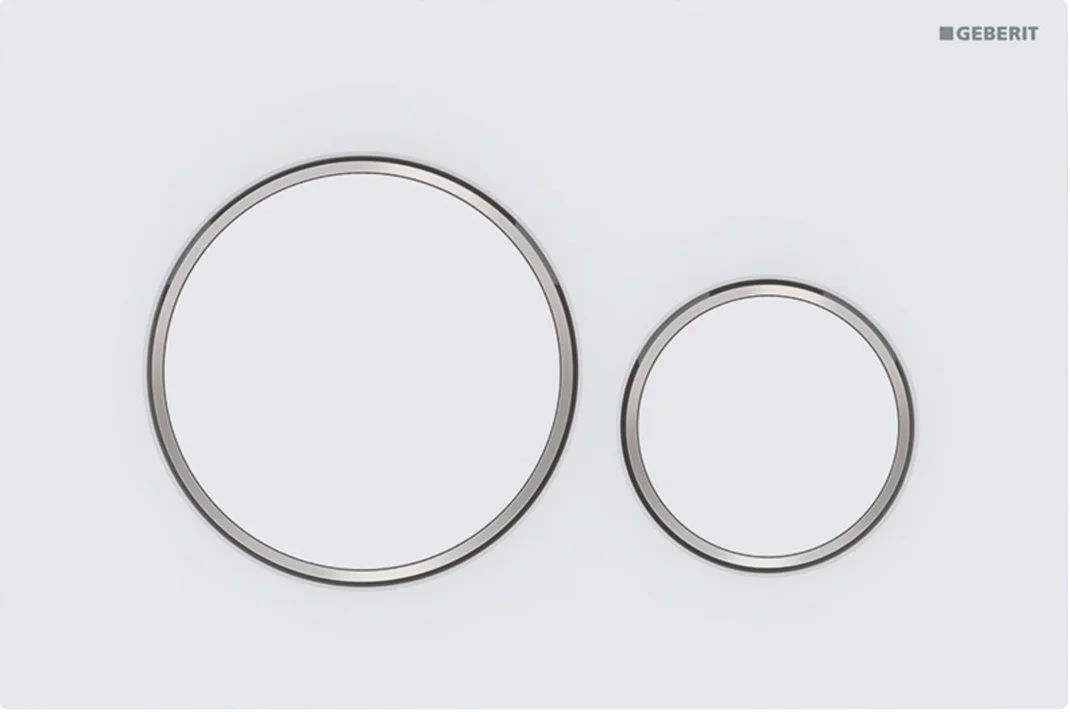 Geberit Duwplaat Geberit Sigma20 tweeknops kunststof wit mat 115.882.JT.1