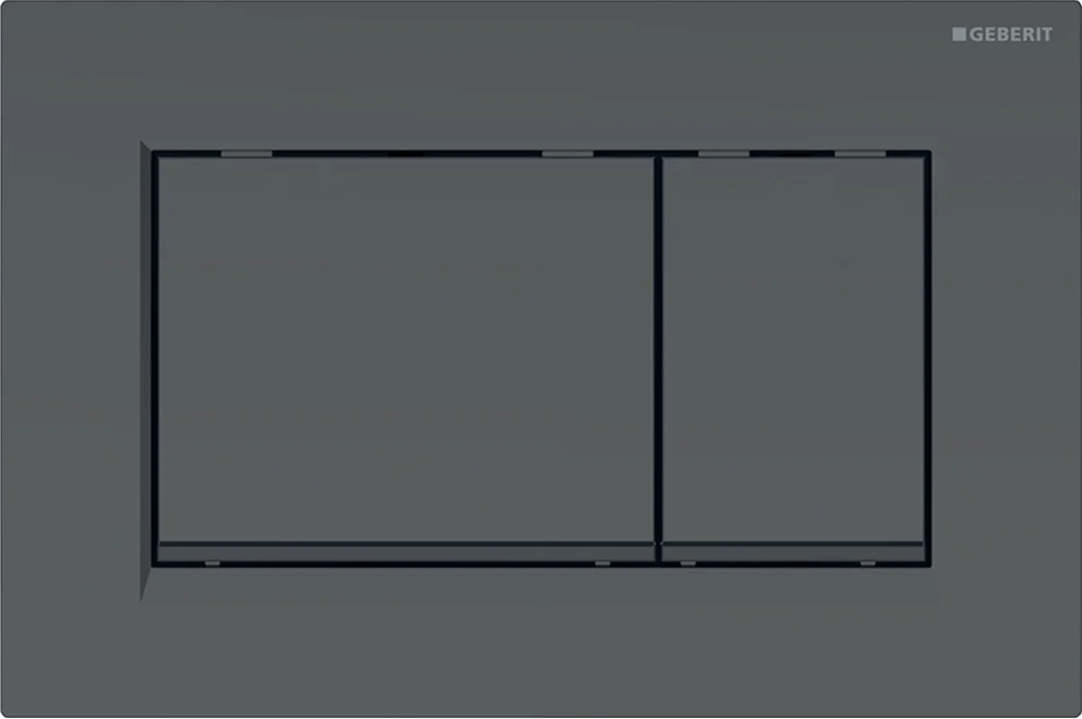 Geberit Duwplaat Geberit Sigma30 tweeknops kunststof zwart mat 115.883.16.1
