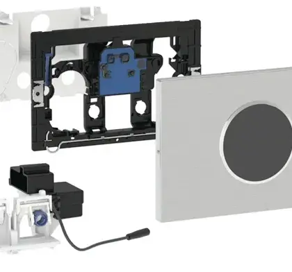 Geberit GEBERIT 115906SN6 WC STURING EL. SPOELACTIVERING voor Sigma inbouwreservoir 12 cm 2-toets spoeling 115.906.SN.6