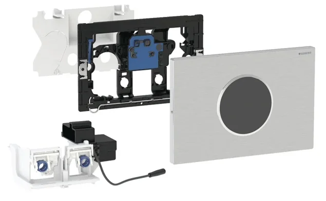 Geberit GEBERIT 115906SN6 WC STURING EL. SPOELACTIVERING voor Sigma inbouwreservoir 12 cm 2-toets spoeling 115.906.SN.6