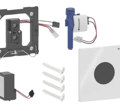 Geberit Geberit urinoirsturing elektro. spoelactivering netvoeding afdekplaat rondwit/glanzend 116.021.11.5