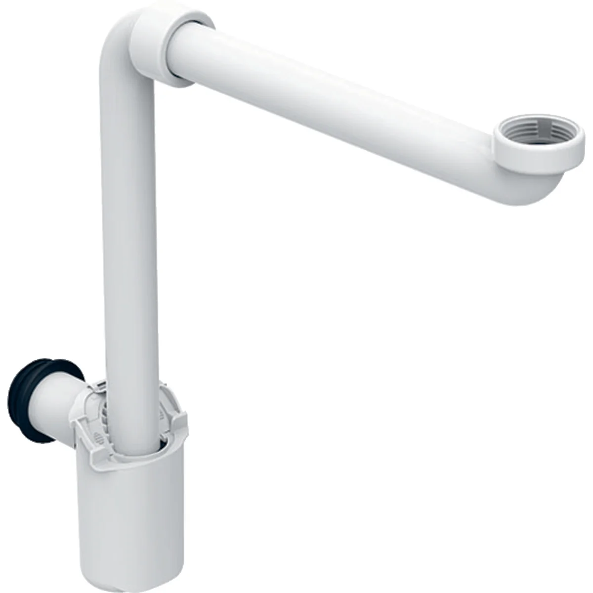 Geberit Geberit buissifon voor wastafel plaatsbesparend afvoer horizontaal d.32mm 1 1/4inch Alpien wit 151.116.11.1