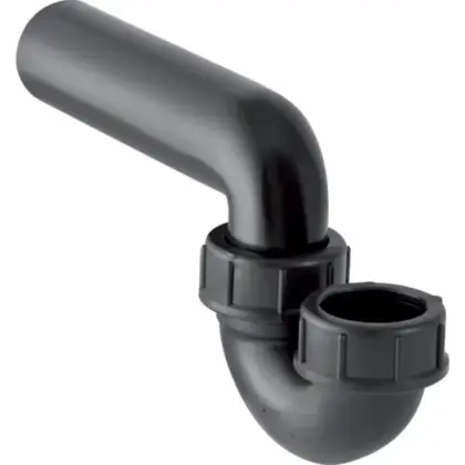 Geberit GEBERIT 152.039.16.1 BUISSIFON VOOR UITGIETBAK SCHROEFKOPPELING TOEVOER VERT/AFVOER HOR 152.039.16.1