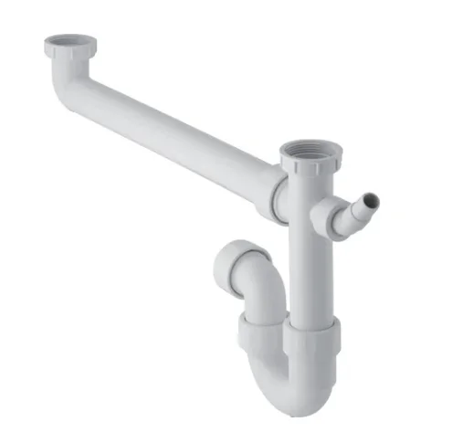 Geberit GEBERIT 152839111 SIFON VR DUBB SPOELTAFEL PP WIT 6/4X40 Geberit 152.839.11.1