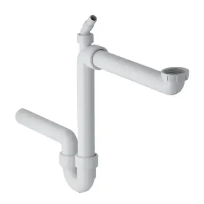 Geberit GEBERIT 152885111 BUISSIFON 6/4X40 PP WIT PLAATSBESPAREND 152.885.11.1
