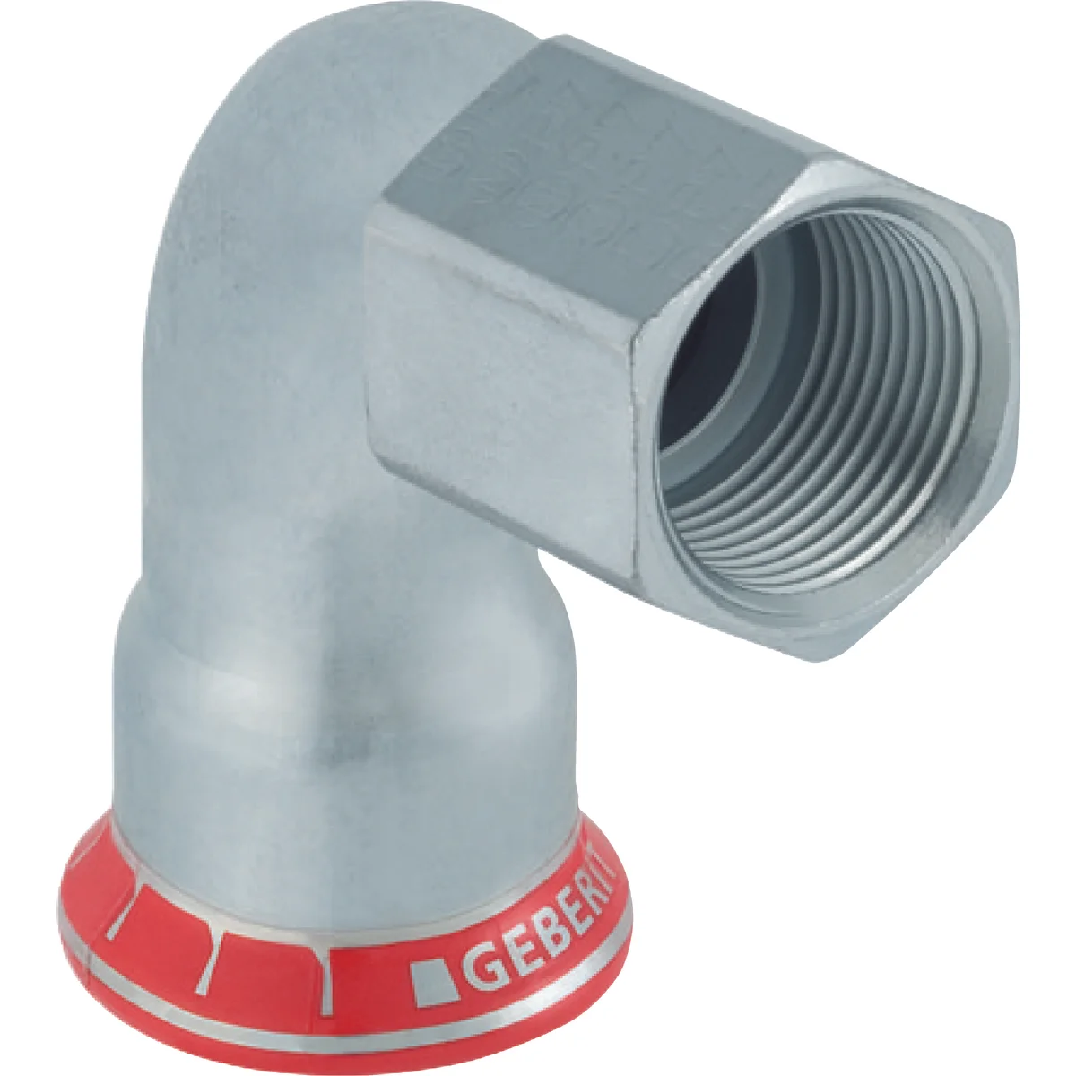 Geberit Persovergangsknie staal 28mm x 3/4" F 90° verwarming Geberit Mapress C-Staal 21661