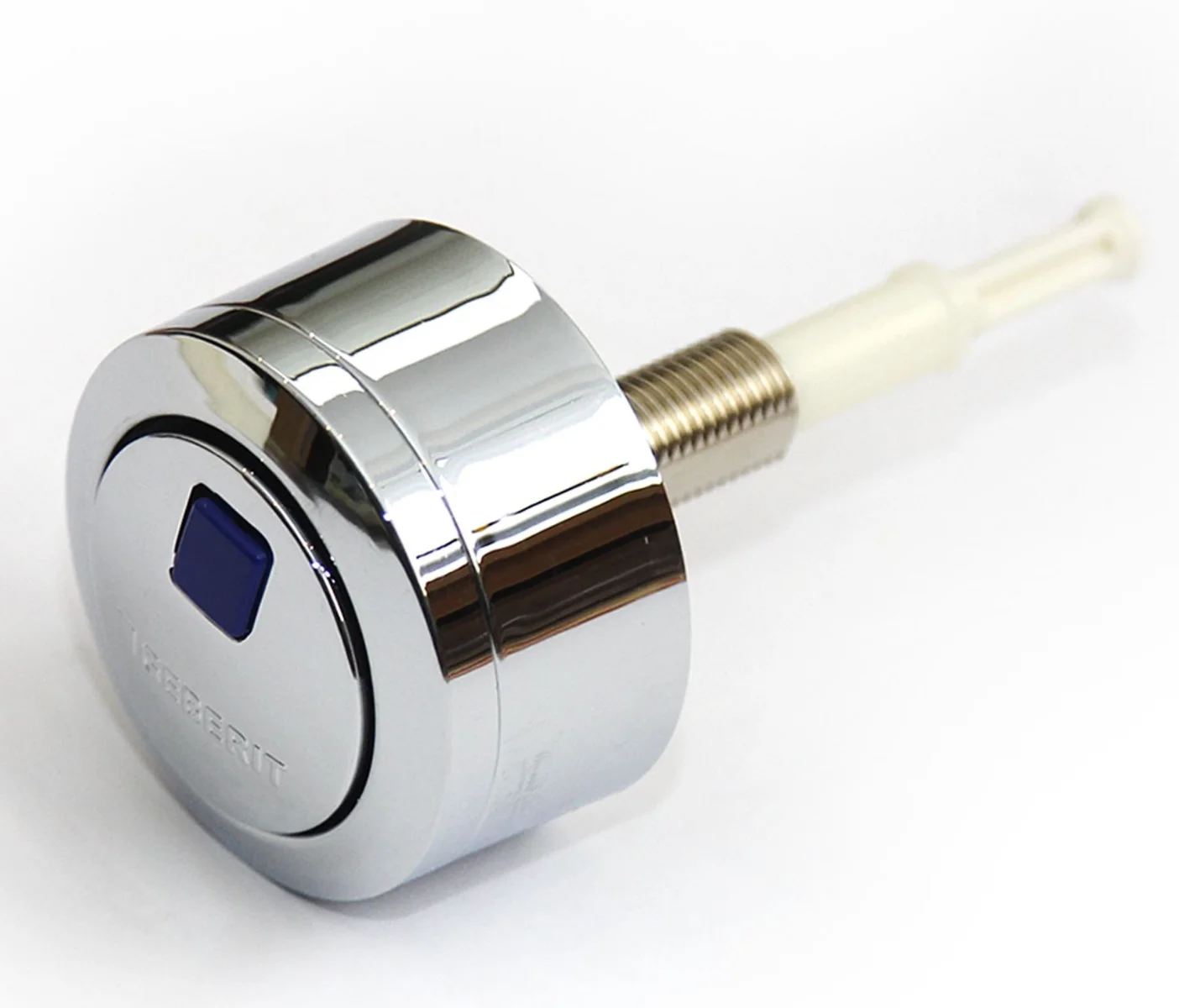 Geberit GEBERIT 241800KD1 TWEE-TOETSEN DUWKNOP VOOR VERVANGMECHANISME GLANSVERCHROOMD / BLAUW 241.800.KD.1