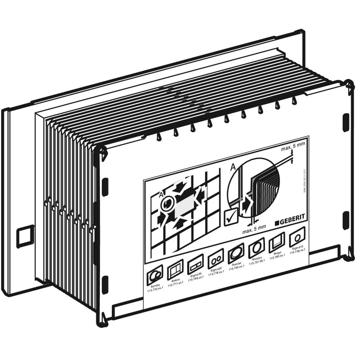 Geberit GEBERIT 241826001 RUWBOUW-BESCHERMDOOS VOOR UP320 Geberit 241.826.00.1