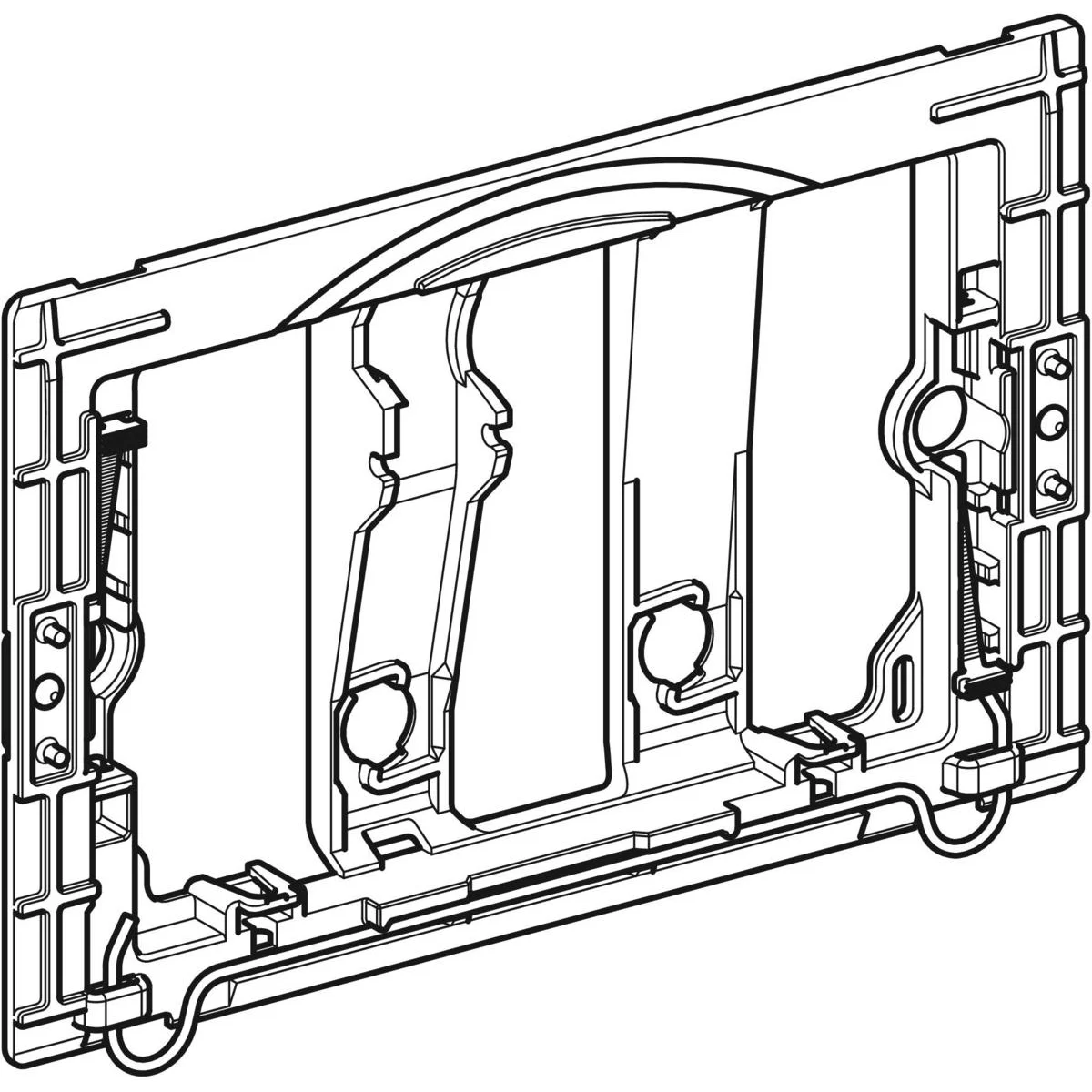 Geberit GEBERIT 241876001 BEVESTIGINGSKADER VOOR BEDIENINGSPLATEN Sigma Geberit 241.876.00.1