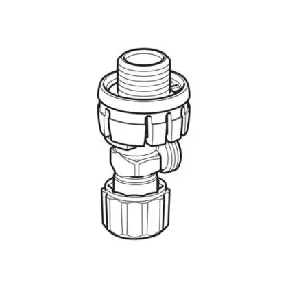 Geberit GEBERIT 242414001 STOPKRAAN INBOUWSPOELRESERVOIR Sigma 8cm Delta 12cm Alpha 8/12cm en Unica/UP700 242.414.00.1