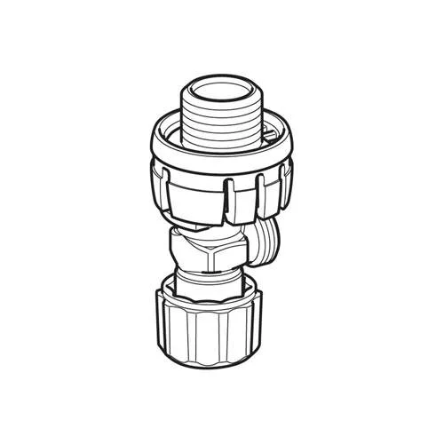 Geberit GEBERIT 242414001 STOPKRAAN INBOUWSPOELRESERVOIR Sigma 8cm Delta 12cm Alpha 8/12cm en Unica/UP700 242.414.00.1